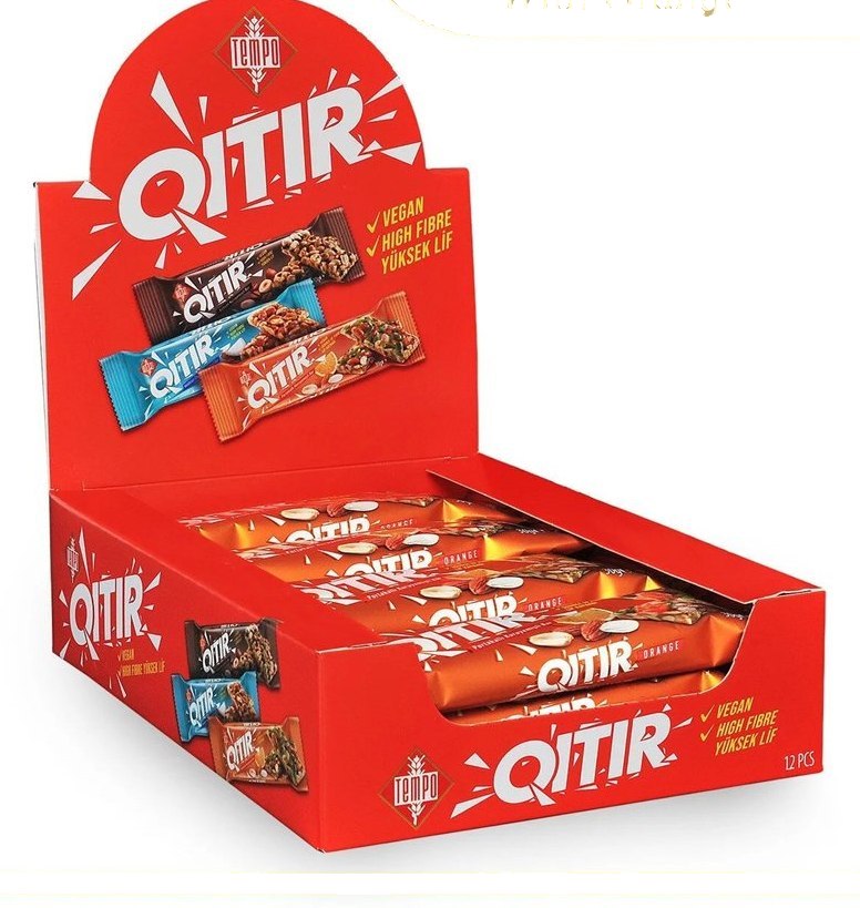 Qıtır Portakallı Kuruyemişli Bar 30 g X 12 Adet