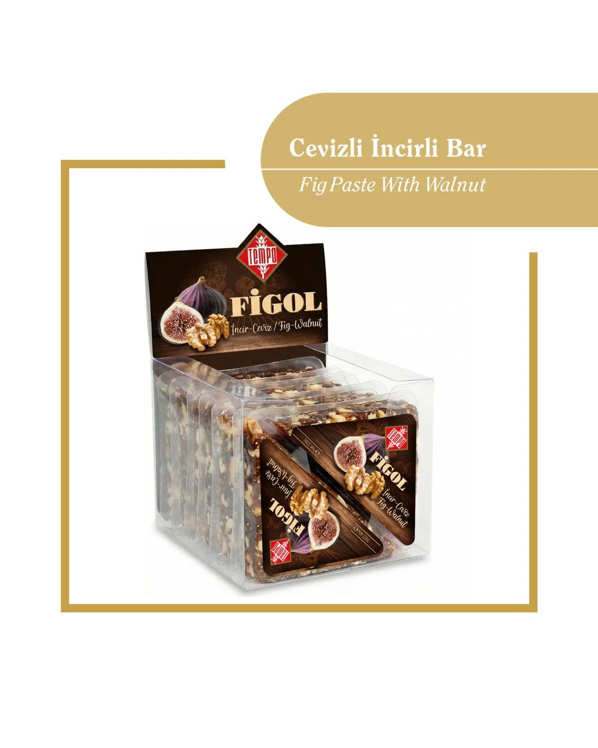 Figol Cevizli İncirli Bar Üçgen 40 g x 12 Adet
